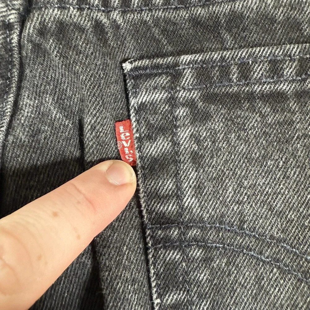 Vintage Levi's Jeans Men 31x32 (27x28) Black 560 Baggy Loose‎ Fit Tapered Leg